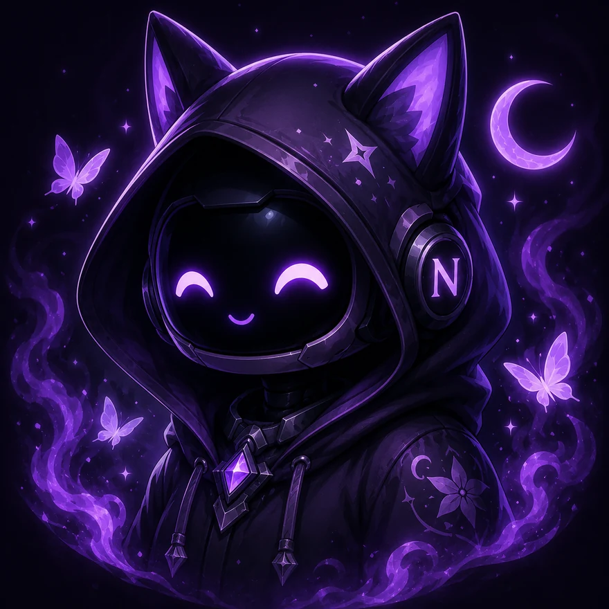 Nylixa — mascotte chat à capuche